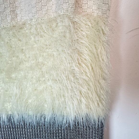 Diane Von Furstenberg fur trimmed Knit Dress Ivory Size S luxury whimsical NWOT - Picture 13 of 13